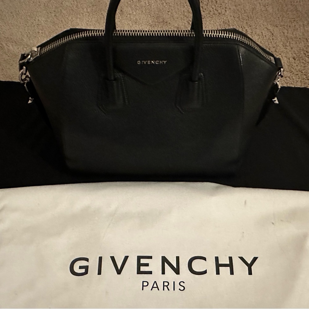 Givenchy Black Leather Antigona Bag